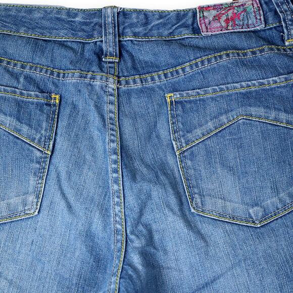 Tommy Hilfiger Straight Leg Jeans Size 12 Floral Waistband - Picture 8 of 9